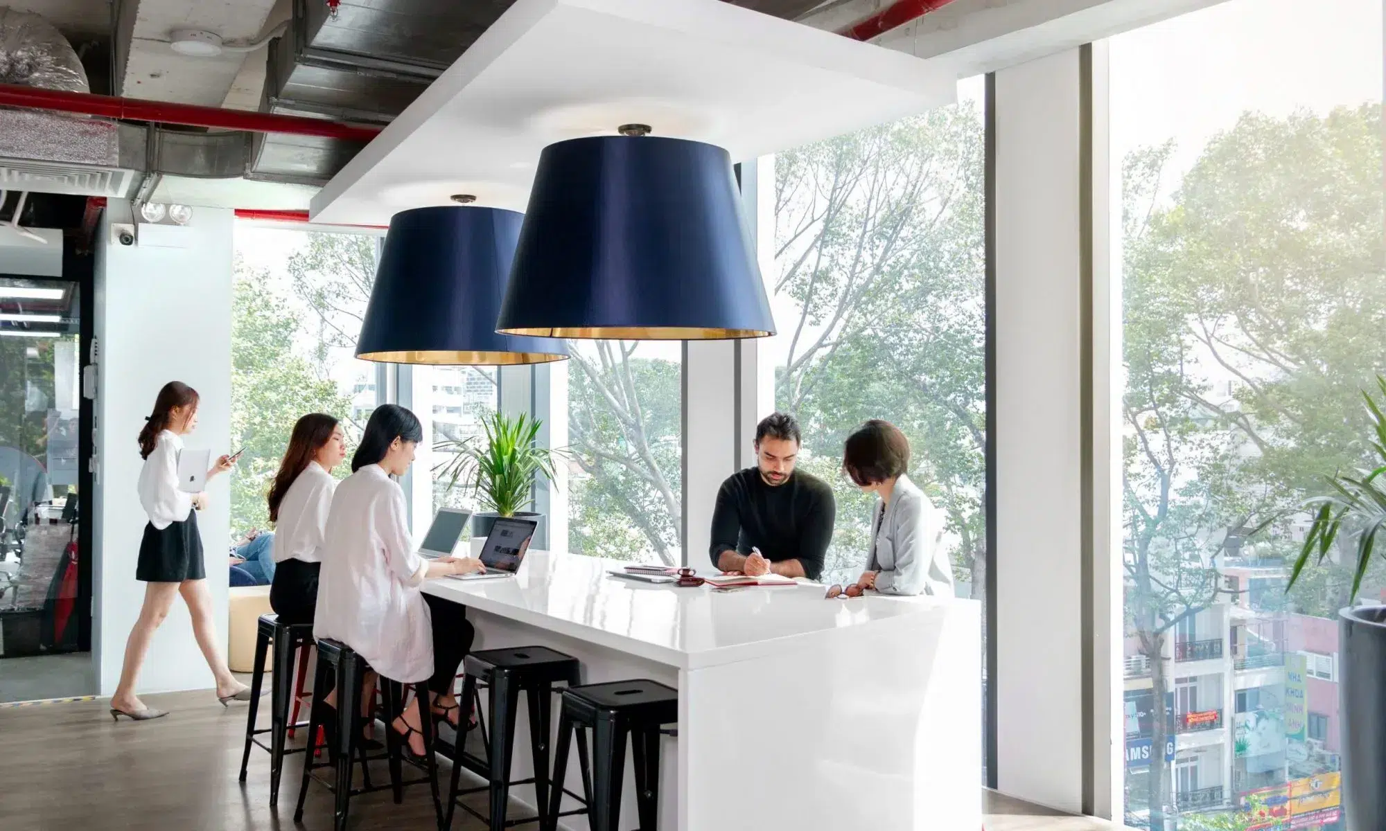 This is a photograph of 5S Office Coworking space